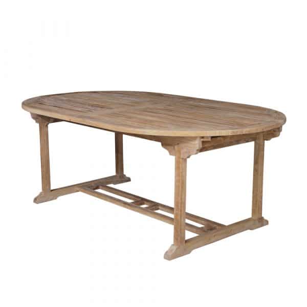 Teak & Home - Teak Holztisch Venezia Oval ausziehbar