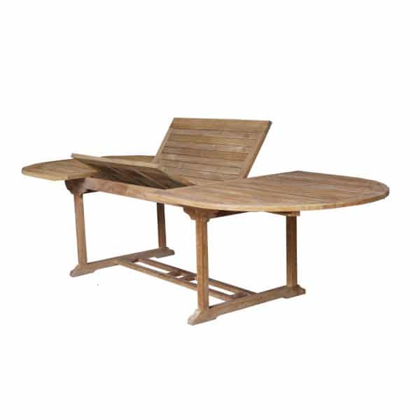 Teak & Home - Teak Holztisch Venezia Oval ausziehbar