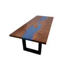 Teak & Home - Esstisch River Grey Epoxidharz